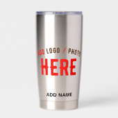 STIJLVOL MODERN ROESTVRIJ STAAL GEVERIFIEERD BRAND GEÏSOLEERDE DRINKBEKER (Achterkant)
