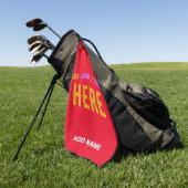 STIJLVOL MODERN ROOD GEVERIFIEERD BRANDED GOLFHANDDOEK (Groen)