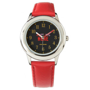 STIJLVOL MODERN  ROOD GEVERIFIEERD BRANDED HORLOGE