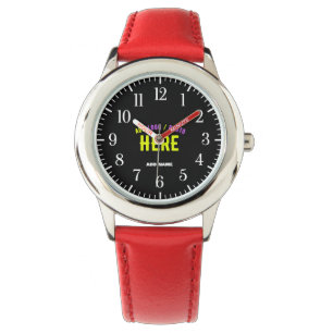 STIJLVOL MODERN  ROOD GEVERIFIEERD BRANDED HORLOGE