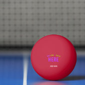STIJLVOL MODERN ROOD GEVERIFIEERD BRANDED PINGPONGBAL (Net)