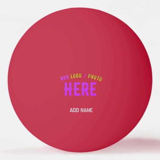 STIJLVOL MODERN ROOD GEVERIFIEERD BRANDED PINGPONGBAL (Voorkant)