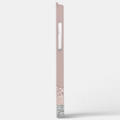 Stijlvol, modern roos goud zilveren glitter druppe Case-Mate iPhone case (Achterkant / Links)