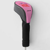 STIJLVOL MODERN ROZE GEVERIFIEERD BRANDED GOLFHEADCOVER (Schuin)