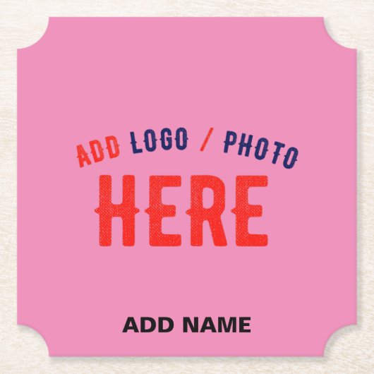 STIJLVOL MODERN  ROZE GEVERIFIEERD BRANDED KARTONNEN ONDERZETTERS (Voorkant)