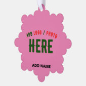 STIJLVOL MODERN ROZE GEVERIFIEERD BRANDED ORNAMENT KAART (Links)