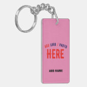 STIJLVOL MODERN ROZE GEVERIFIEERD BRANDED SLEUTELHANGER (Voorkant Links)