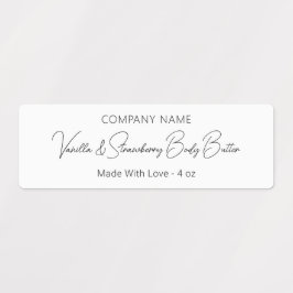 Stijlvol modern schrijfscript schoonheidsproduct labels