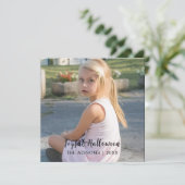 Stijlvol modern script Halloween-foto vakantie  (Staand voorkant)