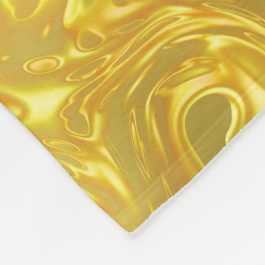 stijlvol, modern, trendy, faux goud, goud, goud fleece deken (Hoek)