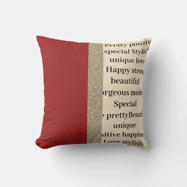 Stijlvol modern uniek kussen (Voorkant)