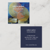 Stijlvol modern vierkant Visitekaartje (Voorkant / Achterkant)