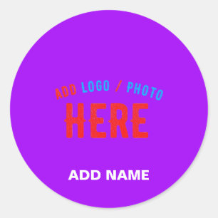 STIJLVOL MODERN  VIOLET GEVERIFIEERD MERK RONDE STICKER