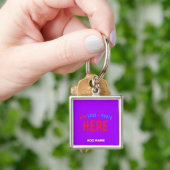 STIJLVOL MODERN VIOLET GEVERIFIEERD MERK SLEUTELHANGER (Hand)