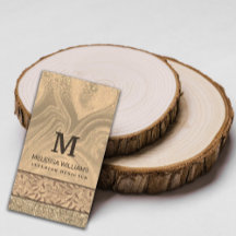 Stijlvol, modern Visitekaartje voor houten papier