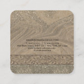 Stijlvol, modern Visitekaartje voor houten papier (Achterkant)