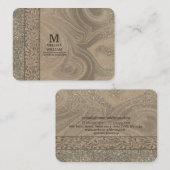 Stijlvol, modern Visitekaartje voor houten papier (Voorkant / Achterkant)