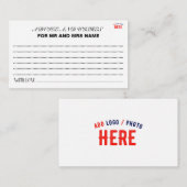 STIJLVOL MODERN  WIT GEVERIFIEERD BRANDED ADVIESKAART (Voorkant / Achterkant)