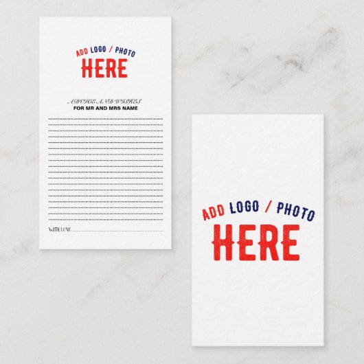 STIJLVOL MODERN  WIT GEVERIFIEERD BRANDED ADVIESKAART (Voorkant / Achterkant)