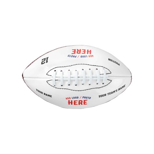 STIJLVOL MODERN  WIT GEVERIFIEERD BRANDED AMERICAN FOOTBALL (Voorkant)