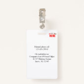 STIJLVOL MODERN  WIT GEVERIFIEERD BRANDED BADGE (Achterkant met clip)