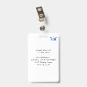 STIJLVOL MODERN WIT GEVERIFIEERD BRANDED BADGE (Achterkant met clip)