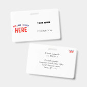 STIJLVOL MODERN WIT GEVERIFIEERD BRANDED BADGE (Voor- en achterkant)