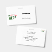 STIJLVOL MODERN WIT GEVERIFIEERD BRANDED BADGE (Voor- en achterkant)