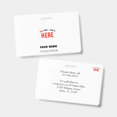 STIJLVOL MODERN WIT GEVERIFIEERD BRANDED BADGE (Voor- en achterkant)