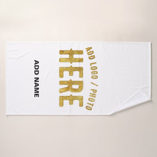 STIJLVOL MODERN WIT GEVERIFIEERD BRANDED BADHANDDOEK (Badhanddoek)