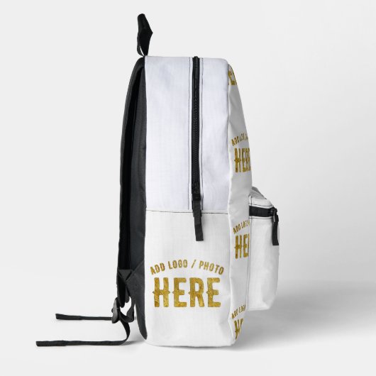 STIJLVOL MODERN WIT GEVERIFIEERD BRANDED BEDRUKTE RUGZAK (Links)