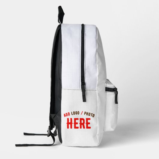 STIJLVOL MODERN  WIT GEVERIFIEERD BRANDED BEDRUKTE RUGZAK (Links)