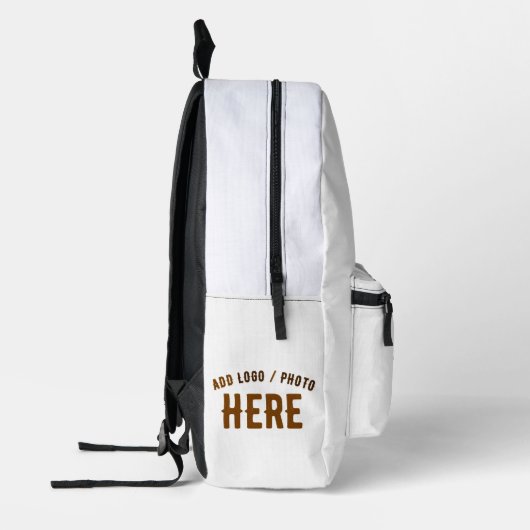 STIJLVOL MODERN  WIT GEVERIFIEERD BRANDED BEDRUKTE RUGZAK (Links)