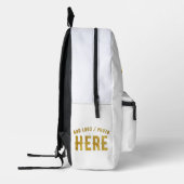 STIJLVOL MODERN  WIT GEVERIFIEERD BRANDED BEDRUKTE RUGZAK (Links)