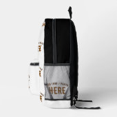 STIJLVOL MODERN  WIT GEVERIFIEERD BRANDED BEDRUKTE RUGZAK (Rechts)