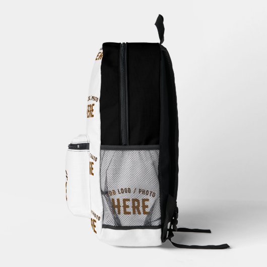 STIJLVOL MODERN  WIT GEVERIFIEERD BRANDED BEDRUKTE RUGZAK (Rechts)