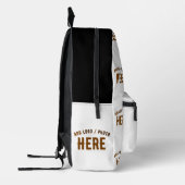 STIJLVOL MODERN  WIT GEVERIFIEERD BRANDED BEDRUKTE RUGZAK (Links)