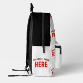 STIJLVOL MODERN  WIT GEVERIFIEERD BRANDED BEDRUKTE RUGZAK (Links)