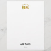 STIJLVOL MODERN  WIT GEVERIFIEERD BRANDED BRIEFHOOFD (Achterkant)