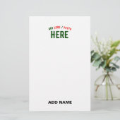 STIJLVOL MODERN WIT GEVERIFIEERD BRANDED BRIEFPAPIER (Staand voorkant)
