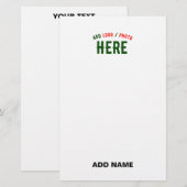 STIJLVOL MODERN WIT GEVERIFIEERD BRANDED BRIEFPAPIER (Voorkant / Achterkant)