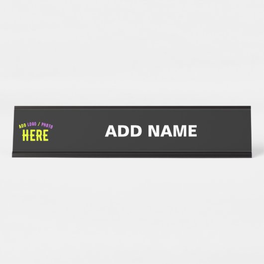 STIJLVOL MODERN  WIT GEVERIFIEERD BRANDED BUREAU NAAMBORDJE (Voorkant)