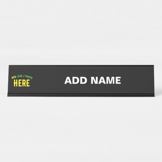 STIJLVOL MODERN  WIT GEVERIFIEERD BRANDED BUREAU NAAMBORDJE (Voorkant)