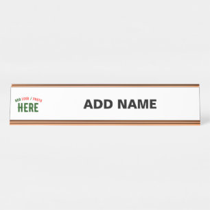 STIJLVOL MODERN  WIT GEVERIFIEERD BRANDED BUREAU NAAMBORDJE
