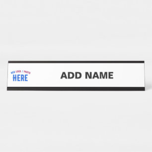 STIJLVOL MODERN  WIT GEVERIFIEERD BRANDED BUREAU NAAMBORDJE