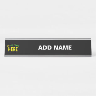 STIJLVOL MODERN  WIT GEVERIFIEERD BRANDED BUREAU NAAMBORDJE