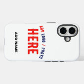 STIJLVOL MODERN WIT GEVERIFIEERD BRANDED Case-Mate iPhone CASE (Achterkant (horizontaal))
