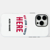 STIJLVOL MODERN  WIT GEVERIFIEERD BRANDED Case-Mate iPhone CASE (Achterkant (horizontaal))