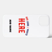 STIJLVOL MODERN WIT GEVERIFIEERD BRANDED Case-Mate iPhone CASE (Achterkant (horizontaal))