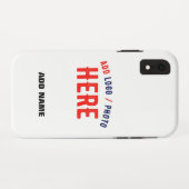 STIJLVOL MODERN WIT GEVERIFIEERD BRANDED Case-Mate iPhone CASE (Achterkant (horizontaal))